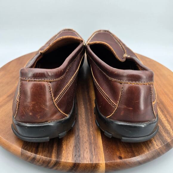 Allen Edmonds Boulder Loafers Men\'s 13 E Brown Leather Slip On Moc Driving Shoes main image 5